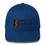 Baseball Cap with stitched logo and flag logo on back